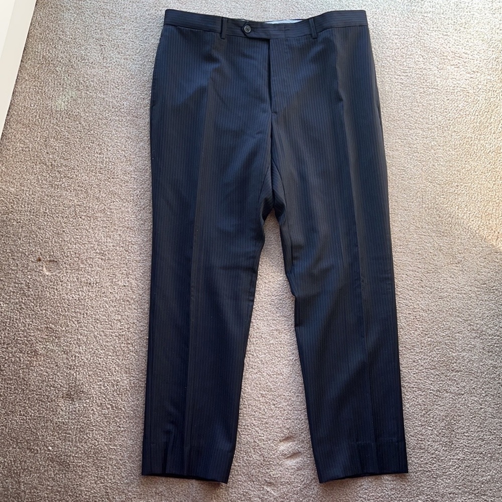 Tommy Hilfiger Navy Striped Suit Set Jacket and pants - Picture 13 of 16